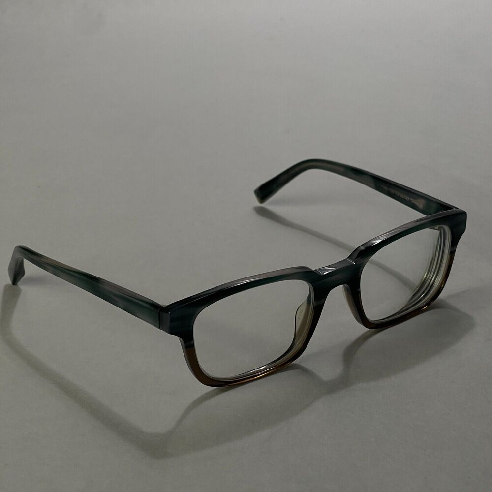 Warby Parker Eyeglasses Eaton 328 Frame Only 52 20 142 Blue Green Tortoise